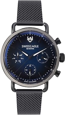 Montre chronographe à cadran pour homme swiss eagle se-9169