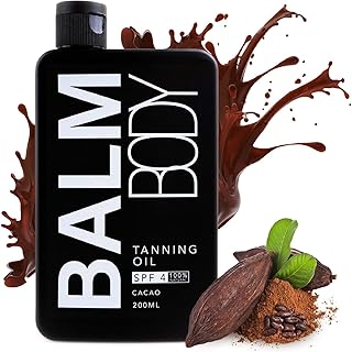 Baume à l'huile de bronzage pour le corps - lotion bronzante spf 4