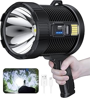 Lampe de poche led rechargeable proton, 100 000 lumens, grande lampe de poche d'extérieur ultra lumineuse avec lumière cob, 6 modes, étanche ipx5. DIAYTAR COTE D'IVOIRE est une boutique en ligne généraliste proposant plus de 300 000 references de produits divers. Elle offre une large gamme de produits allant des articles ménagers aux équipements électroniques en passant par les vêtements et accessoires. C'est la boutique leader en Côte d'Ivoire pour toutes vos besoins.