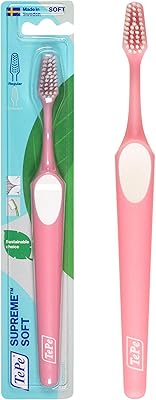 Brosse à dents tebee supreme, brosse à dents à poils souples, tête