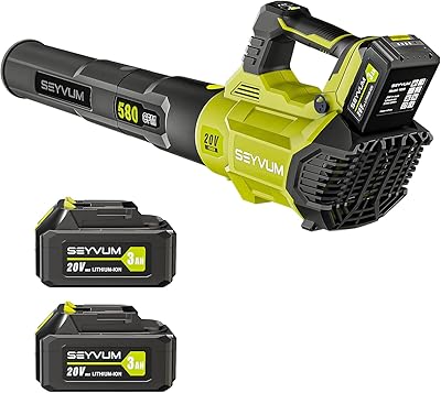Souffleur de feuilles cevium - 580cfm 20v max, souffleur de feuilles sans fil avec batterie 2 x 3.0 et chargeur, souffleur électrique à main à 3 vitesses, souffleur puissant et léger alimenté par batterie pour l'entretien de la pelouse et des chantiers. DIAYTAR COTE D'IVOIRE est une boutique en ligne généraliste qui propose des produits de toutes les catégories, notamment l'électronique, la mode, les produits ménagers, les jouets, les sports et les loisirs. Elle offre des prix compétitifs et des services de livraison rapides pour une expérience d'achat en ligne sans souci. Elle est la boutique leader en Cote d'Ivoire pour les achats en ligne.