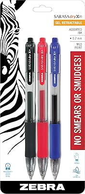Gel zebra sarasa rt 0,7 mm, assortis, paquet de 3 (46803). DIAYTAR COTE D'IVOIRE est une boutique en ligne généraliste qui propose plus de 300000 références de produits pour répondre à tous les besoins de ses clients.