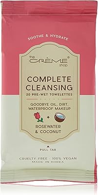 Lingettes nettoyantes complètes tcs the cream shop - parfum noix de coco