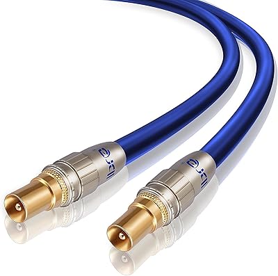 Câble d'antenne hdtv de 3 mètres | câble d'antenne tv | câble coaxial freeview premium | connecteurs : coaxial mâle à coaxial mâle | pour téléviseurs uhf/rf, magnétoscopes, lecteurs dvd et dvr | ibra blue gold. Avec plus de 300000 références disponibles, DIAYTAR COTE D'IVOIRE est la première adresse pour les amateurs de shopping en ligne en Cote d'Ivoire. La boutique se distingue par sa politique de prix compétitifs, son service client réactif et sa garantie de satisfaction. Les clients ont la possibilité de faire des retours ou des échanges de produits dans les délais impartis.