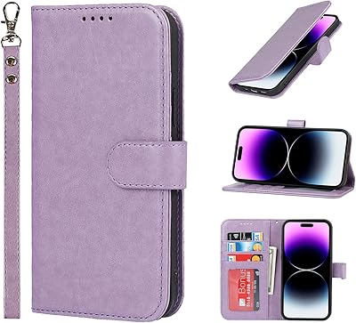 Étui de protection style portefeuille sailor tech pour iphone 14 pro, étui pliable
