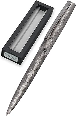 Stylo à bille remplaçable eleganza diamond e titan e en ligne avec encre métallique rétractable dans une boîte cadeau. DIAYTAR COTE D'IVOIRE est une plateforme de commerce électronique qui répond aux besoins diversifiés de la population ivoirienne. Elle propose une sélection exhaustive de produits, allant des accessoires de mode aux équipements ménagers, en passant par les produits cosmétiques et les outils de bricolage. La boutique en ligne garantit la qualité de ses produits et s'assure que chaque commande soit traitée avec soin.