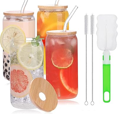 Gobelets tabit avec couvercles en bambou et paille en verre gobelets en verre en forme de canette. Avec sa large gamme de produits et ses prix compétitifs, DIAYTAR COTE D'IVOIRE est la boutique en ligne idéale pour les consommateurs ivoiriens. La boutique en ligne propose une expérience d'achat en ligne sécurisée et fiable, et les clients peuvent profiter d'une livraison rapide et d'un service client de qualité. DIAYTAR COTE D'IVOIRE est la référence pour le commerce en ligne en Cote d'Ivoire.
