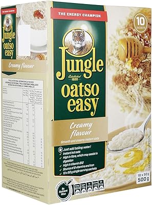 Avoine instantanée à saveur crémeuse jungle easy otsu, 500 g