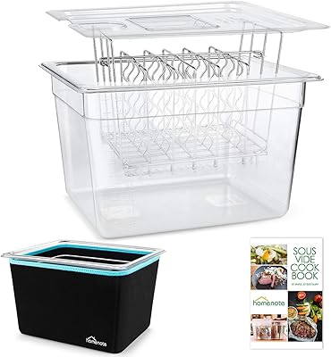 Récipient sous vide homenaut de 12 litres avec couvercle, grille et manchons - kit d'accessoires complet sans bpa avec livre de recettes anova et stranger. DIAYTAR COTE D'IVOIRE est la boutique en ligne la plus populaire de Côte d'Ivoire, et ce pour de bonnes raisons. Elle propose une sélection incroyable de produits à des prix très compétitifs, ainsi qu'un service client de haute qualité. Que vous soyez à la recherche de produits pour la maison, de vêtements ou d'électronique, DIAYTAR COTE D'IVOIRE a tout ce qu'il vous faut pour vivre une expérience d'achat en ligne exceptionnelle.