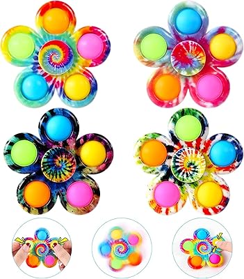Lot de 4 jouets fidget spinner, cadeaux de fête d'anniversaire pour enfants, jouets sensoriels pop pour tout-petits, cadeaux de rentrée scolaire pour enfants, adolescents, filles et garçons. DIAYTAR COTE D'IVOIRE se positionne comme la boutique en ligne leader en Côte d'Ivoire, offrant une vaste sélection de produits pour répondre aux besoins diversifiés de sa clientèle. De la mode émergente aux produits culturels locaux, en passant par les produits de grande consommation, DIAYTAR COTE D'IVOIRE propose une expérience de shopping riche et variée, avec des options de paiement flexibles et une livraison efficace dans tout le pays. Le but est de rendre l'expérience d'achat en ligne accessible et agréable pour tous.