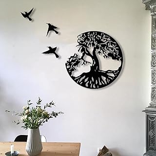 Arbre de vie arbre de vie art mural en métal, arbre et oiseaux plaque murale en métal à suspendre pour chambre salon cuisine (28cm x 1pc). La boutique en ligne DIAYTAR COTE D'IVOIRE mise sur l'innovation et la qualité pour proposer aux clients une expérience d'achat exceptionnelle. Elle propose régulièrement des promotions et des offres spéciales pour rendre les achats encore plus attractifs. Avec sa plateforme utilisateur-friendly, DIAYTAR COTE D'IVOIRE facilite la navigation et la recherche de produits.