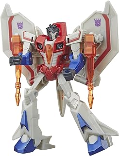 Figurine transformers bumblebee cyberverse adventures action attackers warriors starscream, starseeker rocket action, 5.4