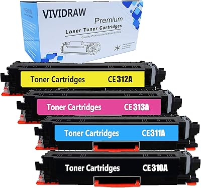 Cartouche de toner de remplacement compatible vividraw pour hp 126a ce310a ce311a ce312a