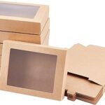 Nbeads 24 pièces coffret cadeau chameau, boîtes en papier plies boîtes à biscuits