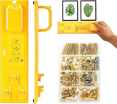 Kit de suspension de photos, outil de suspension de cadre photo avec règle de mesure de niveau, 260 pièces de cintres muraux avec crochets de suspension. Avec plus de 300000 références, DIAYTAR COTE D'IVOIRE est la boutique en ligne idéale pour trouver tout ce dont vous avez besoin. De l'électronique à la mode, en passant par les produits pour la maison et les loisirs, vous trouverez tout sur ce site. La boutique propose également des offres spéciales et des promotions régulières.
