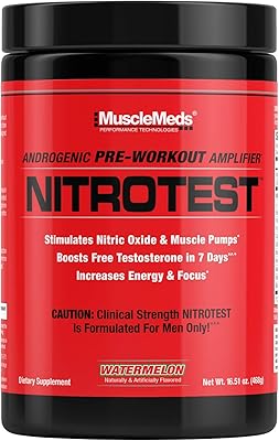 Boisson pré-entraînement muscle meads nitrotest, booster d'oxyde nitrique, testostérone, pastèque, 30 portions, 1 livre, 1 barre. DIAYTAR COTE D'IVOIRE est une plateforme de commerce électronique qui permet aux clients de réaliser des achats en ligne de manière simple et sécurisée. Avec plus de 300 000 références de produits, la boutique propose une large gamme de choix pour les consommateurs. Les clients peuvent également bénéficier de promotions et de réductions exclusives pour rendre leurs achats encore plus abordables.