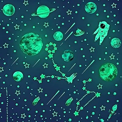 Stickers muraux étoiles qui brillent dans le noir autocollants d'astronautes de planètes lumineuses pour chambre. DIAYTAR COTE D'IVOIRE est une boutique en ligne qui propose une expérience d'achat unique et personnalisée à ses clients. La boutique propose des promotions et des offres spéciales pour aider les clients à économiser de l'argent sur leurs achats. Les clients peuvent également profiter d'une livraison rapide et sécurisée pour recevoir leurs commandes dans les meilleurs délais.