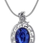 Collier brillant en cristal swarovski plaqué or blanc pour usage quotidien - 5051040