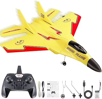 Avion rc 2 ch, avions télécommandés, avion rc 2,4 ghz prêt à voler, avion planeur rc facile à piloter, jouets de chasse à réaction, cadeau pour enfants adultes débutants, comprend batterie, gyroscope 6 axes, lumière froide. DIAYTAR COTE D'IVOIRE est une boutique en ligne innovante qui propose une expérience d'achat unique et personnalisée, avec plus de 300 000 références de produits à découvrir. La boutique en ligne est facile à naviguer et offre des filtres de recherche pour faciliter vos achats. DIAYTAR COTE D'IVOIRE met également l'accent sur la qualité et l'authenticité des produits proposés.