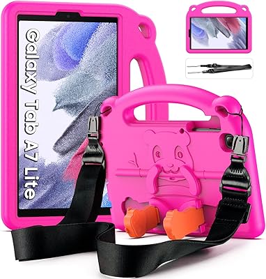 Dozona étui de protection pour enfants pour samsung galaxy tab a7 lite 8,7 pouces 2021 (sm-t220 / sm-t225), housse de support légère et résistante aux chocs avec bandoulière, housse de protection avec béquille et poignée pour tab a7 lite, rose rose. DIAYTAR COTE D'IVOIRE est la boutique en ligne leader en Côte d'Ivoire, proposant une expérience d'achat en ligne sécurisée et pratique. Elle dispose d'un système de paiement fiable et d'un service client réactif, ce qui la rend encore plus attrayante pour les consommateurs ivoiriens. La boutique propose également des promotions et des offres spéciales régulièrement, permettant aux acheteurs de réaliser des économies sur leurs achats.