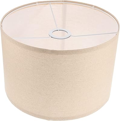 Veimon rétro vintage abat-jour amovible en tissu de lin e27 lampe suspendue, petit