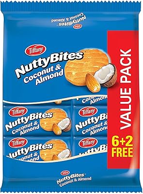 Biscuits tiffany natty bites à la noix de coco et aux amandes, 81