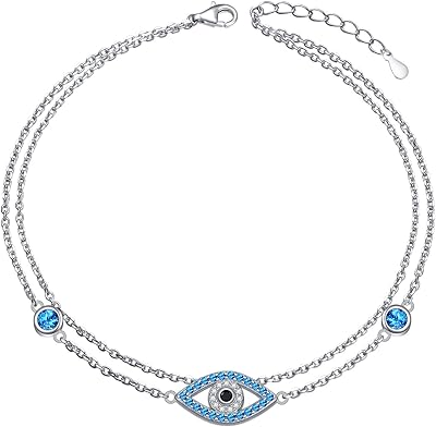 Bracelet de cheville pour femmes en argent sterling s925, réglable, pied de plage