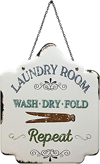 Breedcreation bannières à linge, 10 x 12 pouces, imprimés décoratifs muraux en métal