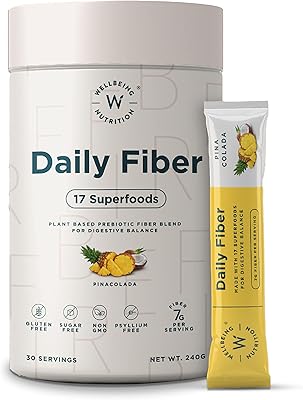Wllbeing nutrition daily fiber fibres digestives prébiotiques biologiques à base de plantes. Diaytar Côte d'Ivoire, leader du e-commerce en Côte d'Ivoire, propose une large gamme de produits avec plus de 300 000 références. La boutique en ligne généraliste offre une expérience d'achat pratique et sécurisée pour les clients. Elle permet d'accéder à une multitude de produits en un seul endroit.