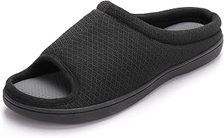 Chaussures zizor pour hommes en mousse à mémoire de forme à bout ouvert