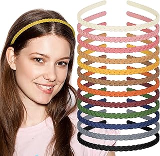 12 pièces bandeaux fins en plastique tressés, bandeaux fins assortis, bandeaux colorés pour filles, bandeaux solides avec dents pour femmes (style tendance, 14 cm x 13 cm x 0,6 cm). DIAYTAR COTE D'IVOIRE se démarque par son engagement envers la satisfaction client. La boutique propose régulièrement des promotions et des offres spéciales pour rendre le shopping encore plus abordable. Avec son équipe dédiée, DIAYTAR COTE D'IVOIRE garantit une expérience d'achat en ligne exceptionnelle.
