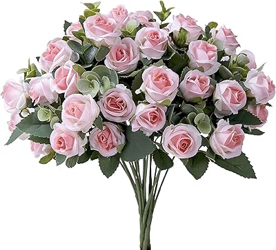 Bananahome 3 bouquets de fausses roses artificielles en soie pour décoration, 33 têtes de petites roses, bouquet de fausses fleurs avec tige de feuilles de buis pour bricolage, vase, maison, mariage, bureau (3, rose). DIAYTAR COTE D'IVOIRE est une plateforme de commerce électronique qui permet aux clients de faire leurs achats en ligne de manière pratique et sécurisée. La boutique propose une gamme complète de produits, allant des produits alimentaires aux articles de maison en passant par les produits cosmétiques. Les clients peuvent ainsi bénéficier d'une expérience d'achat en ligne agréable et fiable.