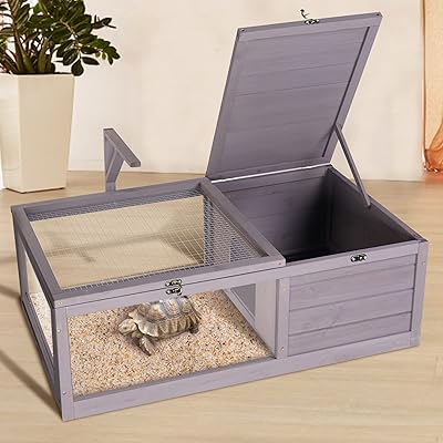 Maison de tortue en bois intérieure et extérieure avec plateau étanche. DIAYTAR COTE D'IVOIRE, c'est la référence en matière de boutique en ligne généraliste en Côte d'Ivoire, avec une offre de plus de 300 000 références. Notre équipe met tout en œuvre pour vous offrir les meilleurs produits et services, avec une expérience d'achat en ligne sécurisée et pratique. Notre objectif est de satisfaire vos besoins et de vous offrir une expérience d'achat inoubliable.