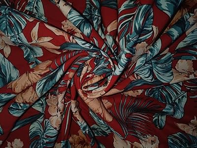 Tissu 100% rayonne avec impression numérique viscose, 58 pouces de large