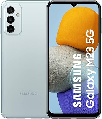 Téléphone portable samsung galaxy m23 5g sans carte sim, système android, 4 go