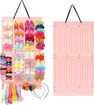 Support de nœuds de cheveux pour filles, support de nœuds de cheveux pour filles, cintre de rangement pour pinces à cheveux avec 16 rubans, organisateur de nœuds de cheveux, présentoir de rangement d'accessoires pour cheveux de bébé avec corde solide, suspension murale pour chambre de fille (rose). La boutique en ligne DIAYTAR COTE D'IVOIRE est une entreprise pionnière dans le commerce électronique en Cote d'Ivoire. Avec plus de 300 000 références de produits, la boutique offre une grande variété de choix pour les clients. La boutique est également connue pour ses promotions et ses offres spéciales, ce qui permet aux clients de faire des économies sur leurs achats.