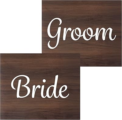Jennygems lot de 2 panneaux pour chaise de mariage mariée et marié. DIAYTAR COTE D'IVOIRE est la boutique en ligne la plus complète de Cote d'Ivoire, proposant une gamme immense de produits allant des produits alimentaires aux électroniques, en passant par les vêtements et les accessoires. Cette boutique en ligne est idéale pour ceux qui cherchent à faire des achats pratiques et confortables. Les clients peuvent profiter de promotions et de réductions régulières.