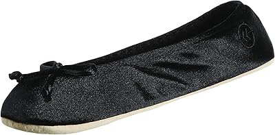 Pantoufles isotoner en satin pour femmes