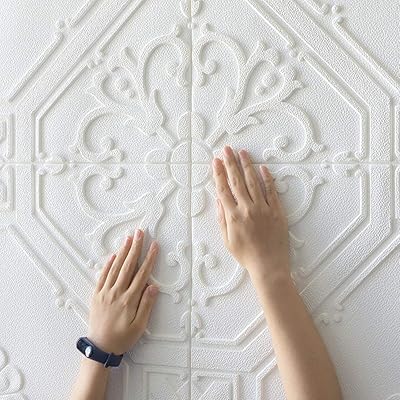 Papier peint en mousse 3d imperméable en vinyle autocollant pour décoration