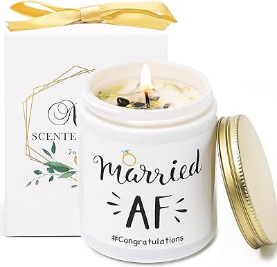 Bougie af couple, cadeau pour les mariés, cadeau de mariage pour la mariée