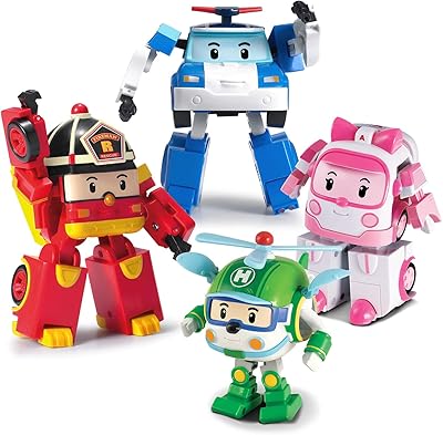 Robocar polly [pack de 4] polly + amber + roy + hailey jouets robots transformables figurine d'action tramformable de 4 pouces. En tant que leader du marché en ligne en Côte d'Ivoire, DIAYTAR COTE D'IVOIRE continue d'innover et d'élargir ses offres pour répondre aux besoins et aux attentes d'une clientèle de plus en plus exigeante, confirmant ainsi sa position de pionnier dans le commerce électronique local.
