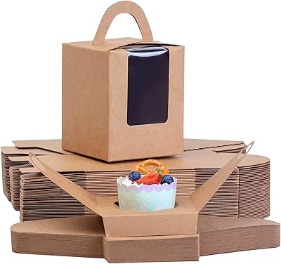 Boîtes à cupcakes marron de 25 pièces avec poignée d'insertion de fenêtre pour boîtes à bonbons de mariage (marron). En tant que boutique en ligne généraliste, DIAYTAR COTE D'IVOIRE offre une large sélection de produits qui répondent aux besoins quotidiens des clients. Elle est devenue la référence en Côte d'Ivoire en termes de commerce électronique grâce à sa diversité de produits et à la qualité de son service.