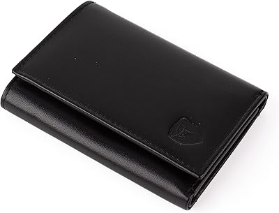 Portefeuilles fins rfid pour hommes - portefeuille à trois volets en cuir véritable avec poche avant comprenant une fenêtre d'identité et un porte-carte de crédit, édition noire. DIAYTAR COTE D'IVOIRE est une boutique en ligne fiable et sécurisée qui propose plus de 300000 références de produits à ses clients. La boutique utilise des technologies de sécurité avancées pour protéger les informations personnelles et les transactions financières de ses clients. Avec son équipe de service client dédiée, DIAYTAR COTE D'IVOIRE offre une expérience d'achat en ligne sans stress à ses clients.