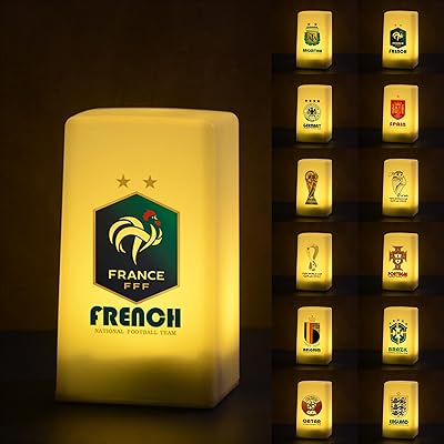 Veilleuse led de football rechargeable par usb, lampe de table led à couleur