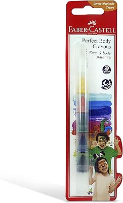 Faber-castell crayon parfait pour le visage et le corps, 6 couleurs