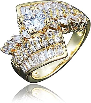 Bague de fiançailles en or 18 carats et cristal cz, meilleure promesse, anniversaire, alliances, taille 7, alliance. La boutique en ligne DIAYTAR COTE D'IVOIRE est leader sur le marché ivoirien en termes de vente en ligne. Elle propose des produits de qualité à des prix compétitifs, ce qui la rend très attractive pour les consommateurs. Avec sa large gamme de produits, elle répond aux besoins de tous les clients.