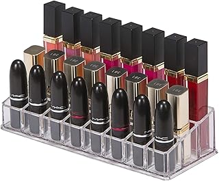 Snofer organisateur de maquillage luxueux en acrylique transparent à 24 compartiments // étui