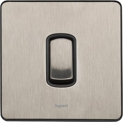 Legrand synergy 832001 interrupteur unipolaire au design élégant, 1 gag 2 voies, 10