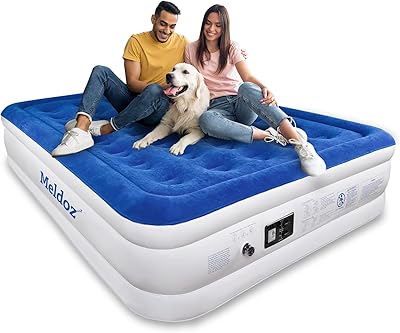 Matelas pneumatique avec pompe intégrée, matelas gonflable double hauteur pour la maison, le camping
