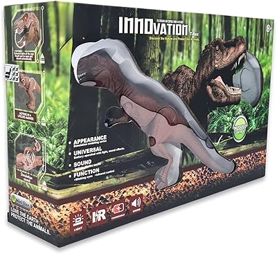Jouet dinosaure marcheur télécommandé vito, robot dinosaure avec yeux brillants et son rugissant réaliste, figurine de dinosaure t-rex pour enfants de couleur marron. En tant que boutique en ligne généraliste, DIAYTAR COTE D'IVOIRE entend répondre à tous les besoins de ses clients, qu'il s'agisse d'électroménager, de décoration, ou encore de produits pour les loisirs. Elle s'efforce de proposer les meilleures marques à des prix compétitifs. Son équipe est à l'écoute pour satisfaire les exigences des acheteurs.
